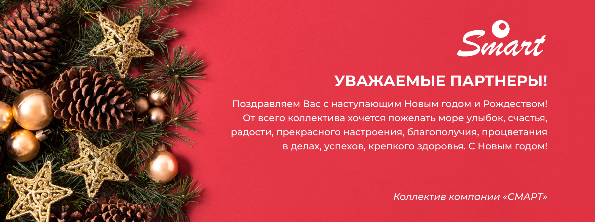Поздравляем с наступающим Новым годом и Рождеством!