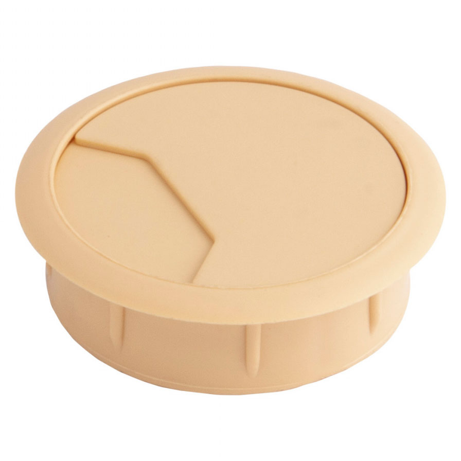 Пропуск кабельный пластик D60мм крем (862) LEBA