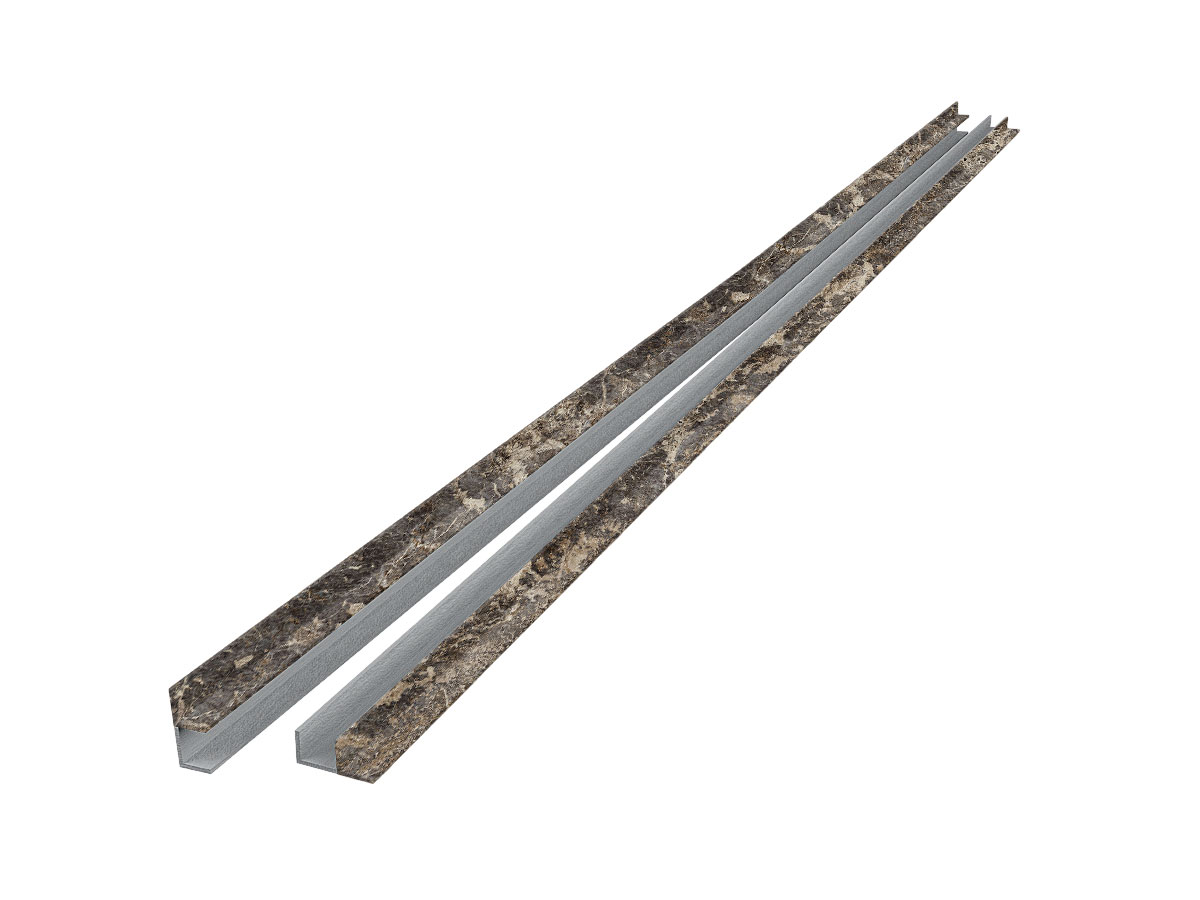 Планка угловая F для панелей 4мм, внутренняя, 706/1 Королевский опал Глянец **угловая, внутренняя, глянцевая